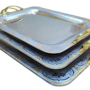 Alternative view of صوانى التقديم الفاخرة من الاستانلس استيل 10/18وذهب عيار 24