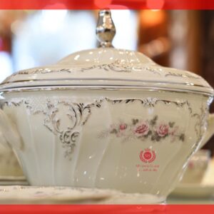 طقم سفره تشيكى 124 قطعة لون اوف وايت