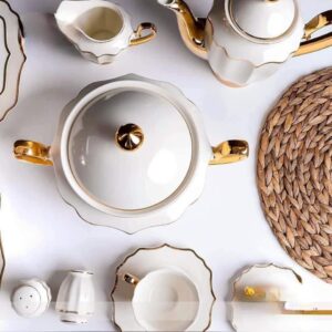 Alternative view of طقم سفره 62ق فول جولد صينى مطلي بالذهب