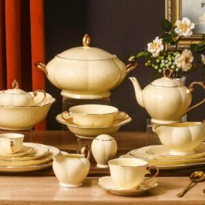 Alternative view of طقم سفره كريمى تايلاندى أصلى٦٢ قطعه