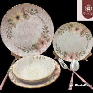 طقم عشاء 24 قطعه تركي كنار جولد SH