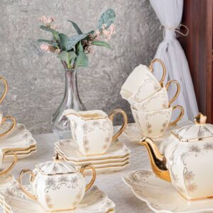 Alternative view of طقم شاي وجاتوه مربع 24ق نيو كلاسيك