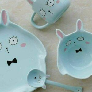 Alternative view of طقم تقديم اطفال بورسلين ٤ قطع SH