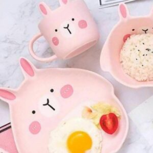 طقم تقديم اطفال بورسلين ٤ قطع SH