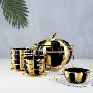 طقم شوربه بالحله  علي حامل