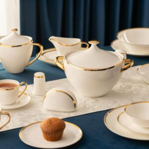 طقم سفره ٦٦ قطعه ملو دهب